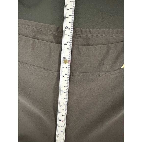 Vintage Nike Women Mid Rise Gray Flare Yoga Capris Y2K Cropped Gym Workout - Picture 7 of 9